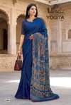 Yogita Vol 2 By Lt Fandy Satin Foil Printed Saree Exporters In India
